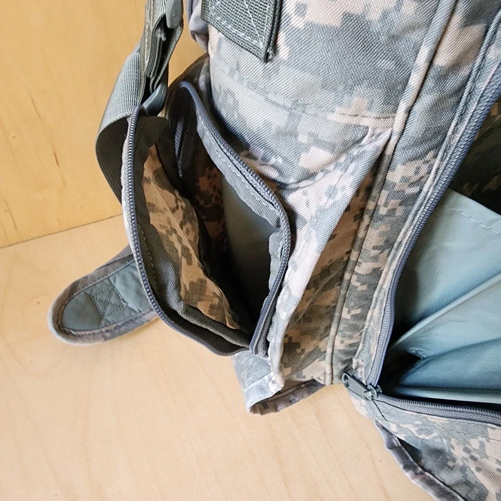 National Guard Digital Camo 3-Way Tactical Laptop Backpack Messenger Bag ACU